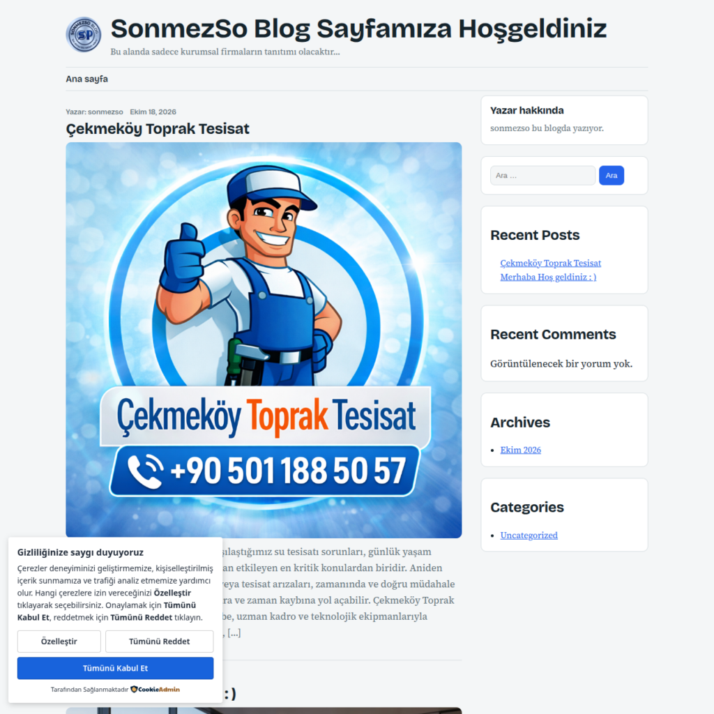 SonmezSo Panel Blog Teması